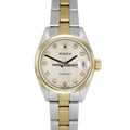 Rolex Datejust 69163 Silver Oyster Diamond