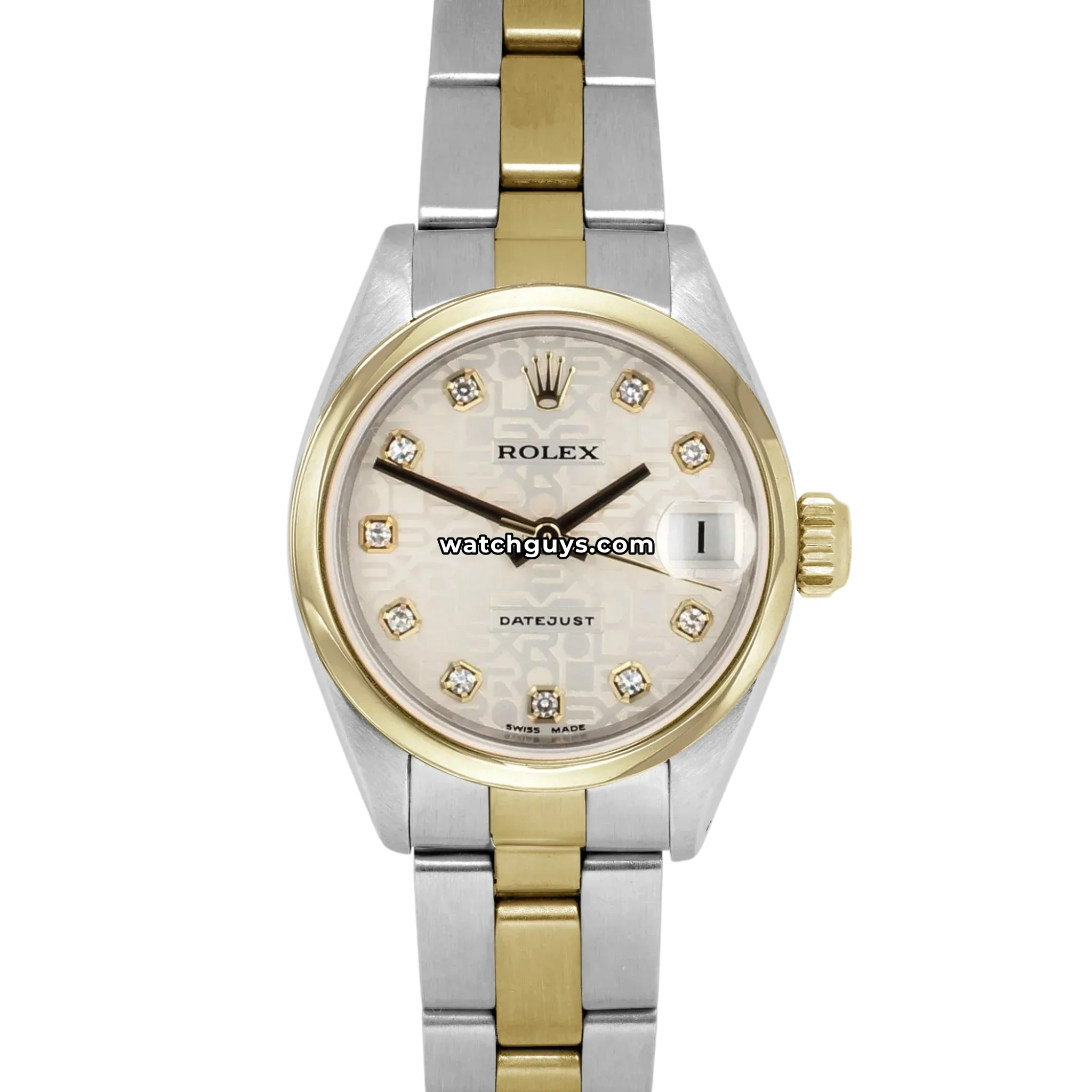 Rolex Datejust 69163 Silver Oyster Diamond