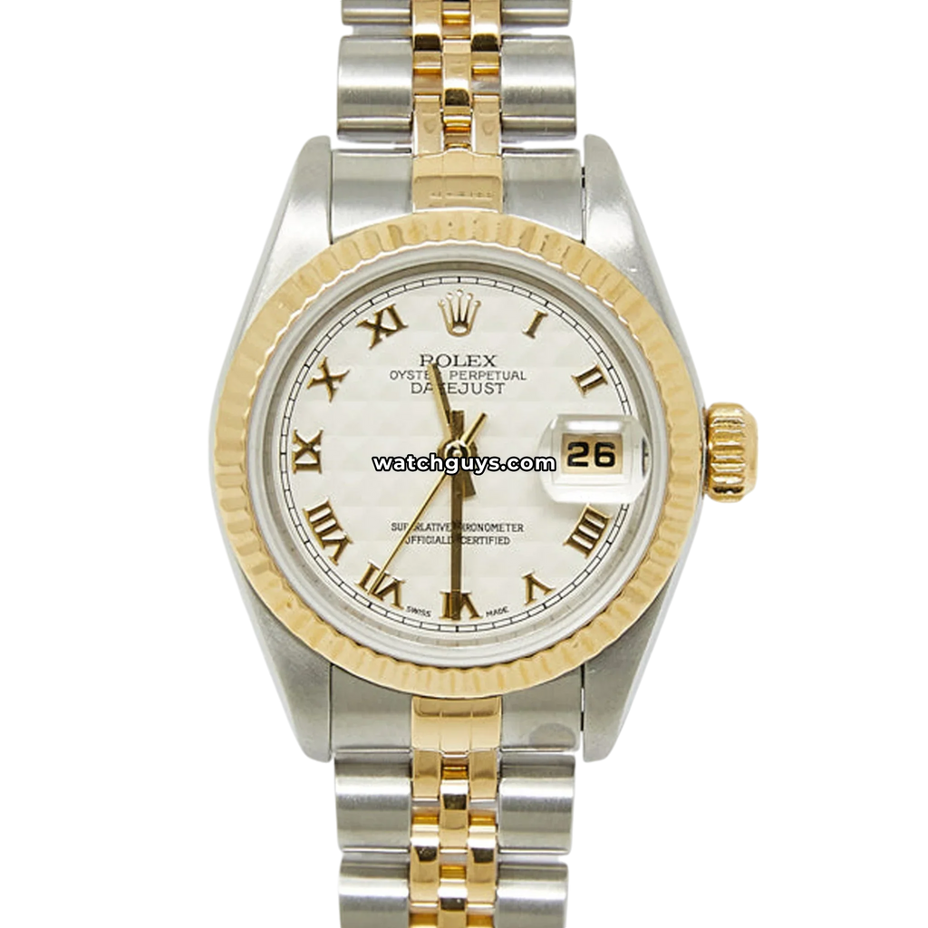 Rolex Datejust 69173 Ivory Pyramid Roman