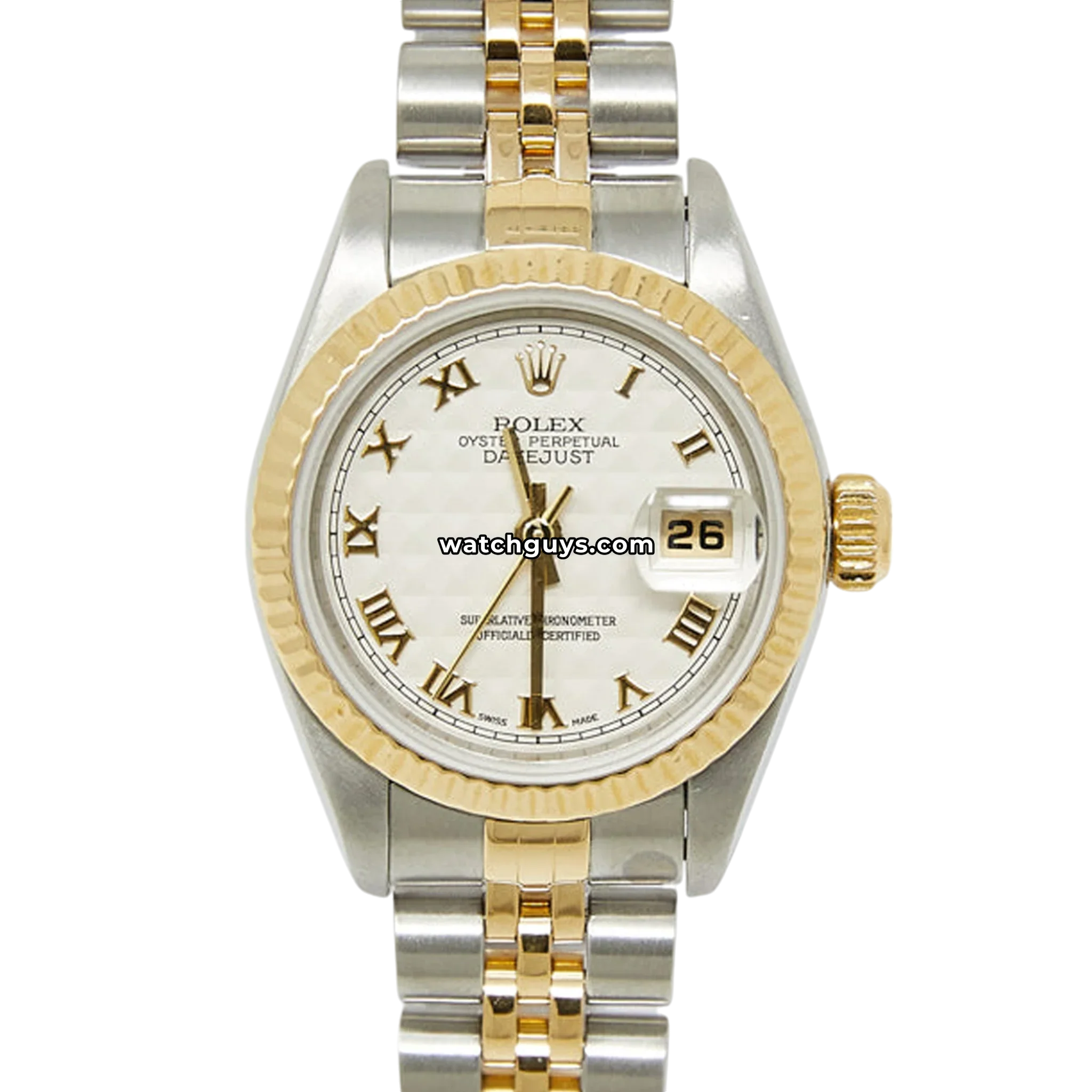 Rolex Datejust 69173 Ivory Pyramid Roman