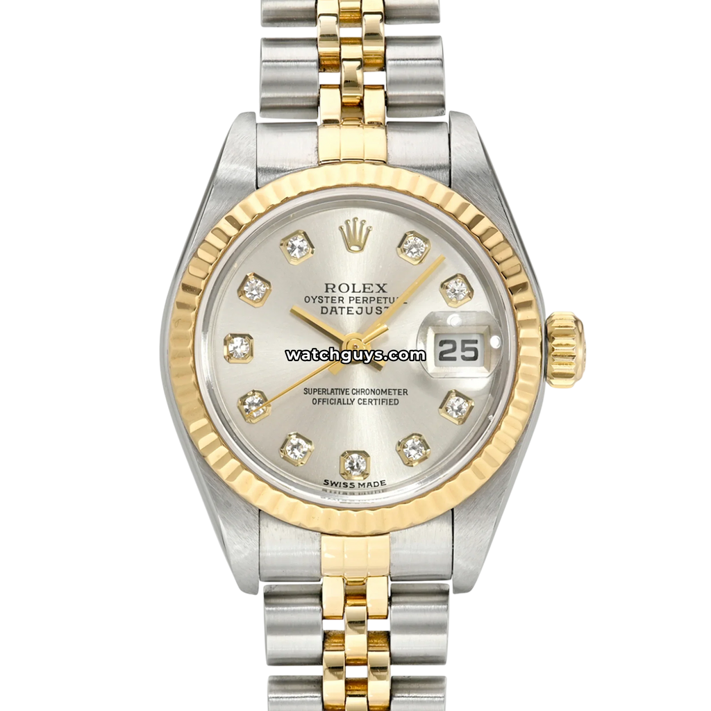 Rolex Datejust 69173 Silver Diamond Two Tone