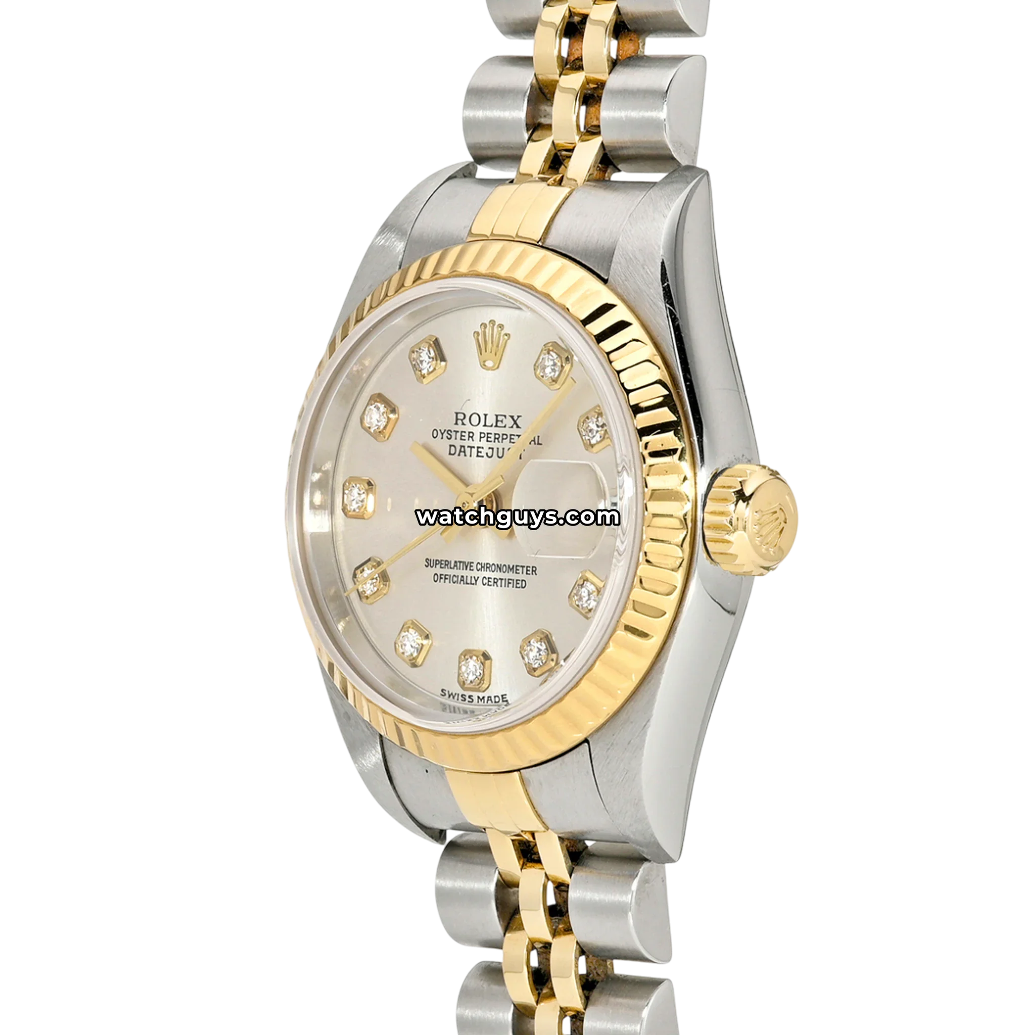 Rolex Datejust 69173 Silver Diamond Two Tone