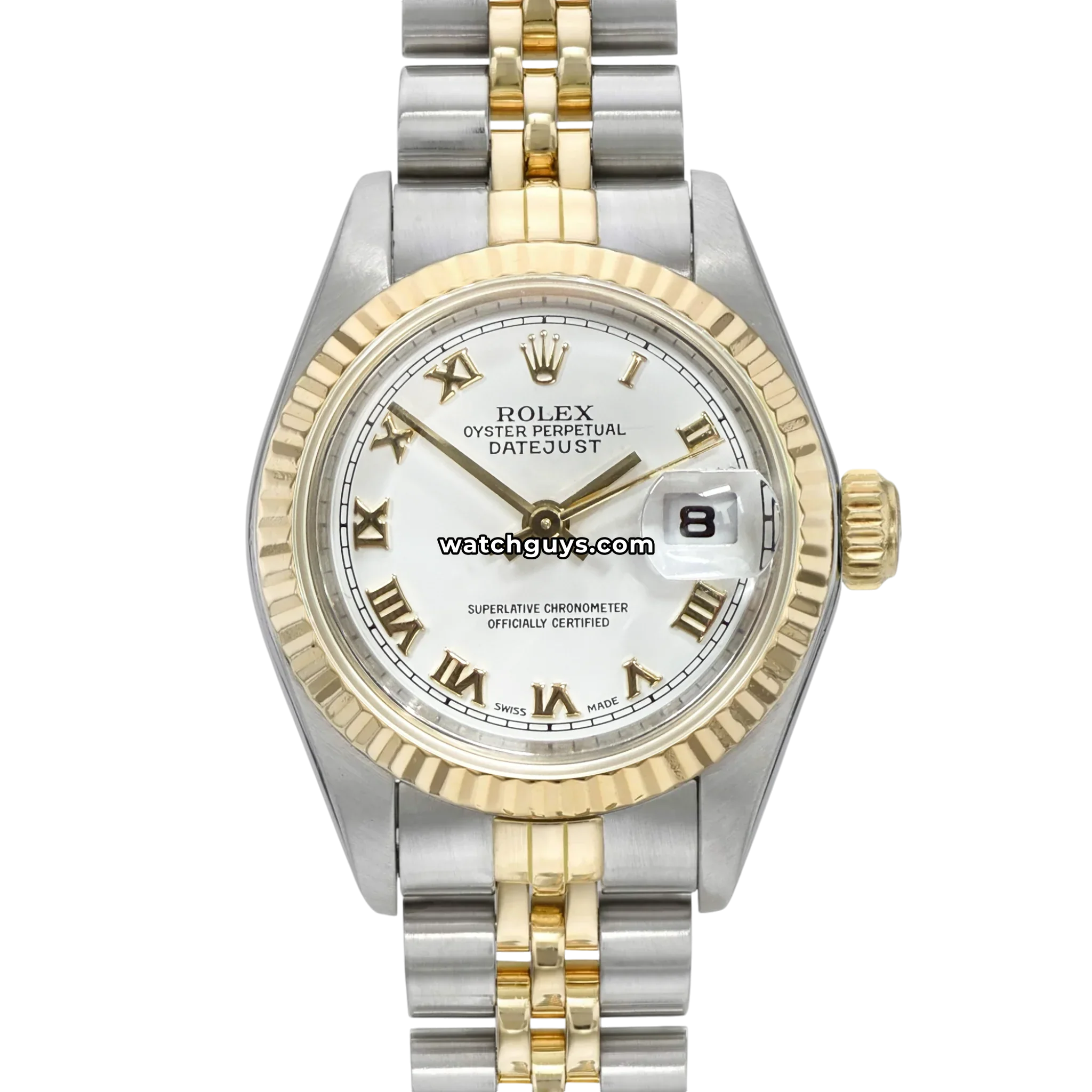 Rolex Datejust 69173 White Roman Jubilee