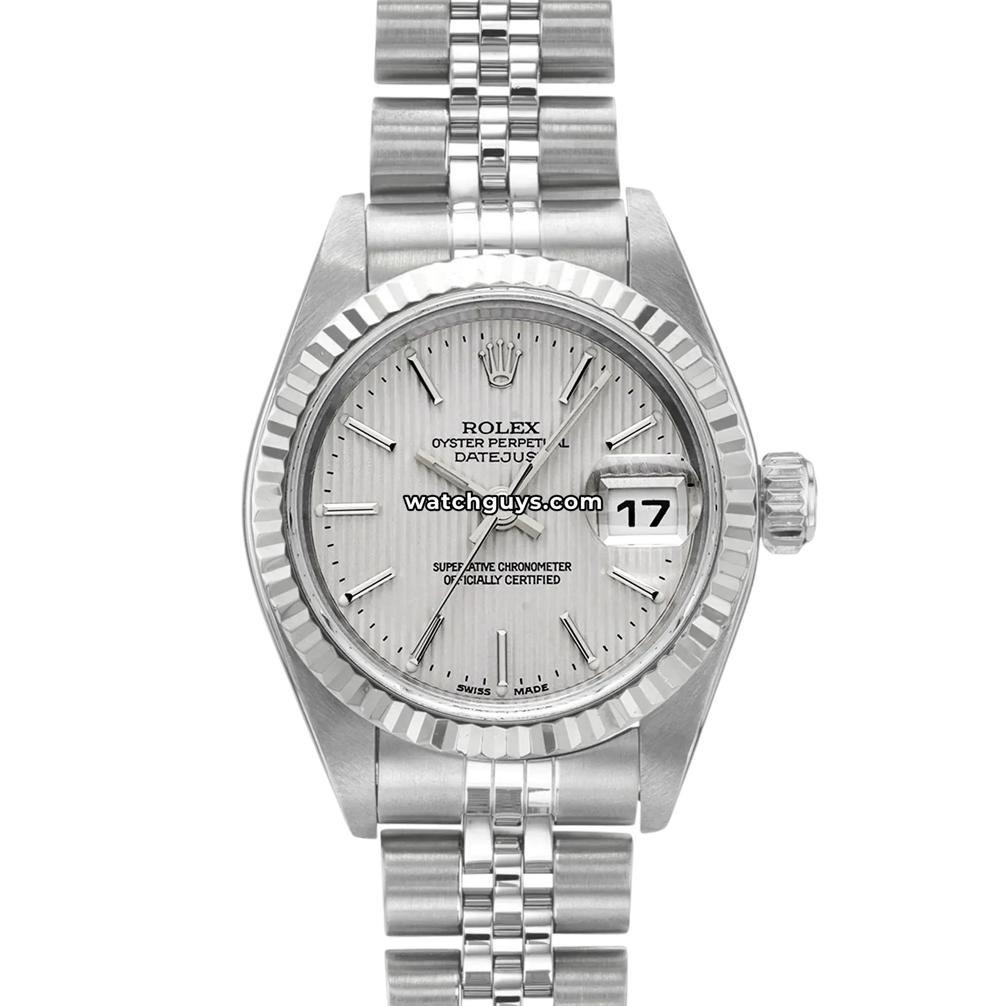 Rolex Datejust 79174 Silver Tapestry Dial