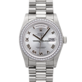 Rolex Day-Date 118346 Silver Roman