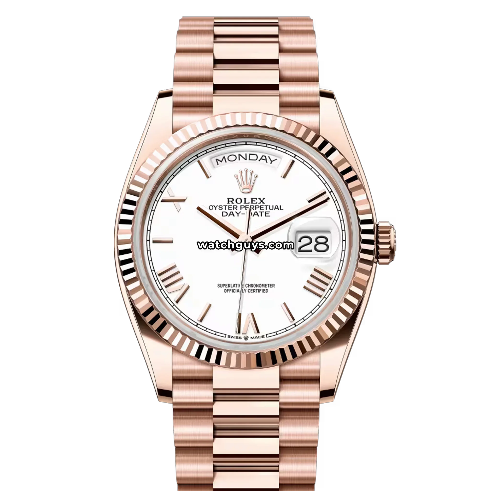 Rolex Day-Date 128235 White Roman