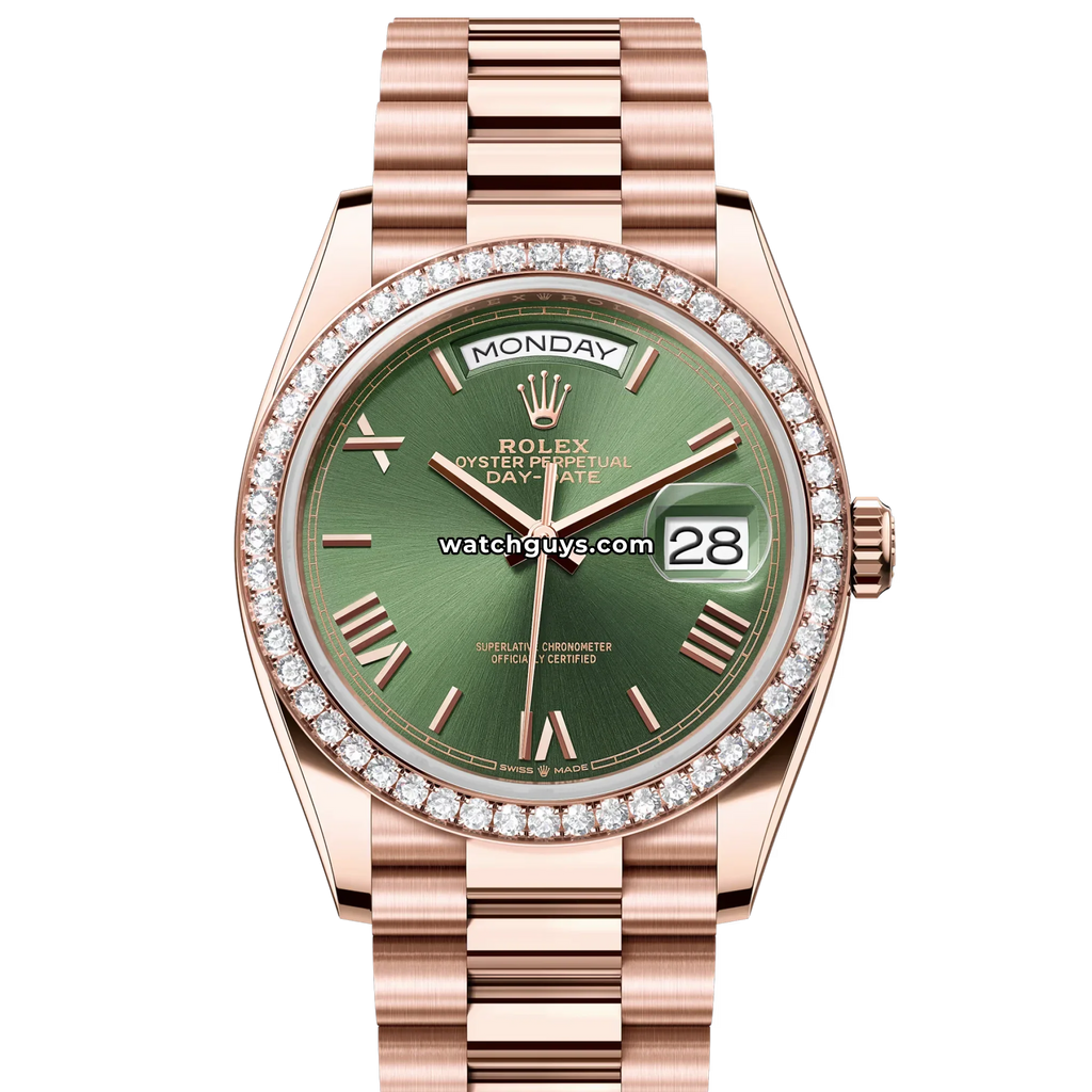 Rolex Day-Date 128345RBR Olive Green