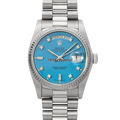 Rolex Day-Date 18039 Blue Stella Spanish Day