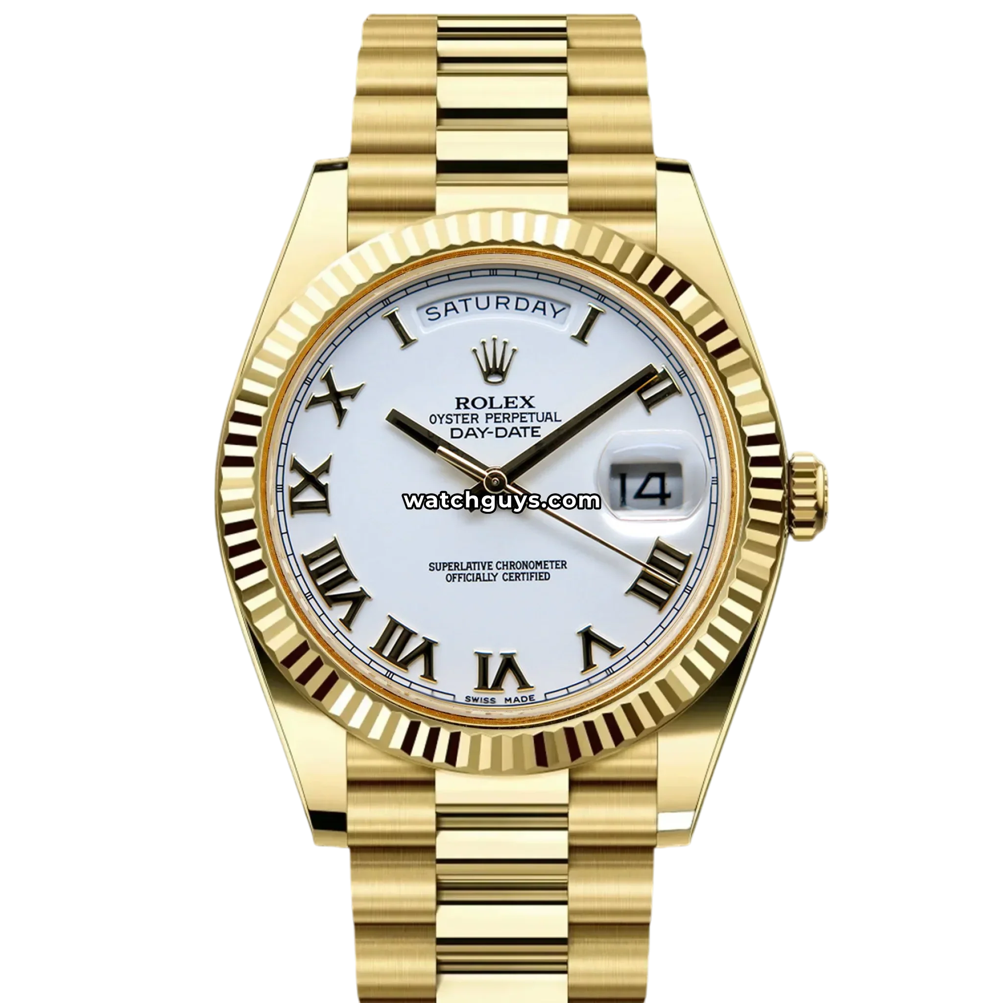 Rolex Day-Date 218238 White Roman President