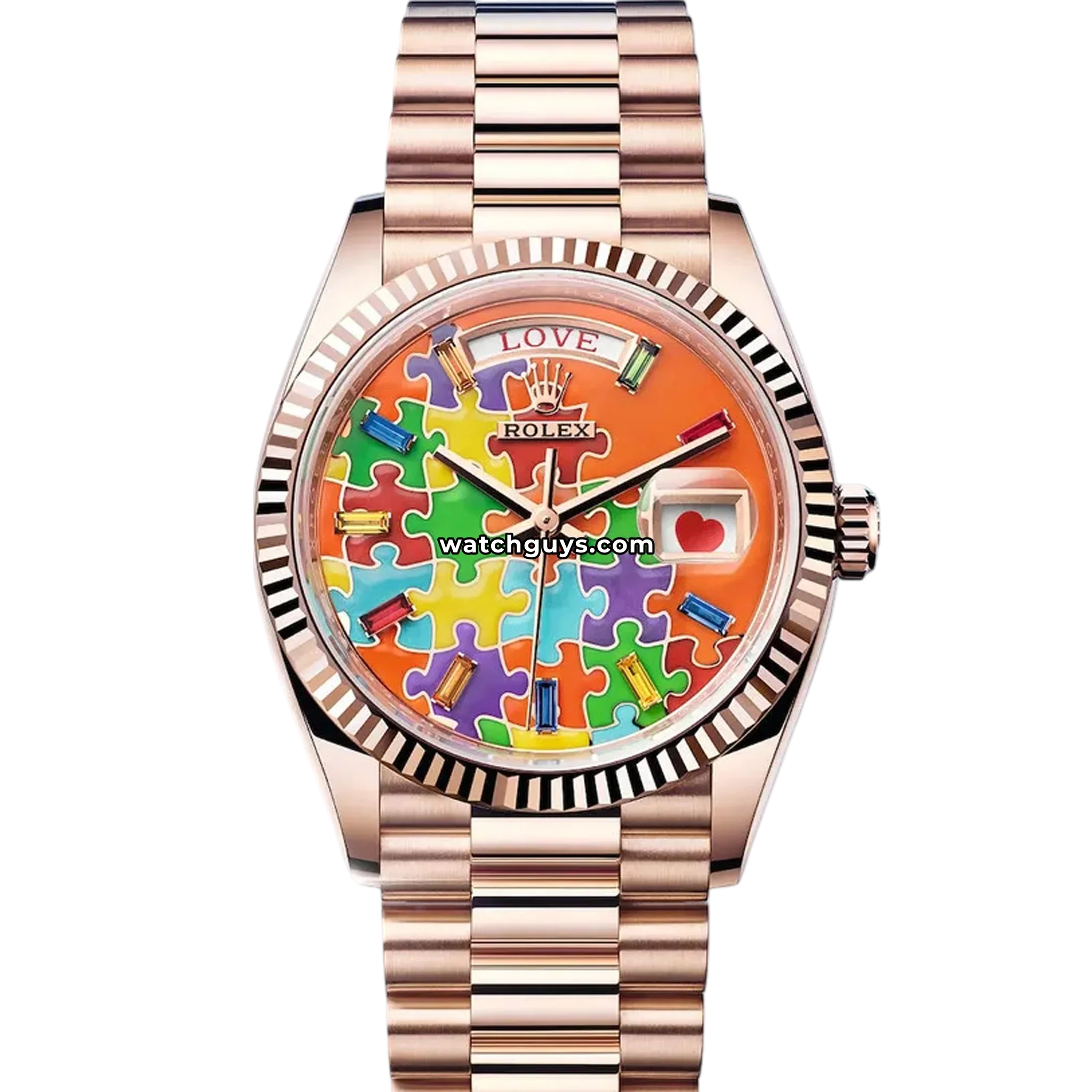 Rolex Day-Date 128235 "Emoji" Puzzle Dial