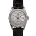 Rolex Day-Date 6613 Silver Diamond