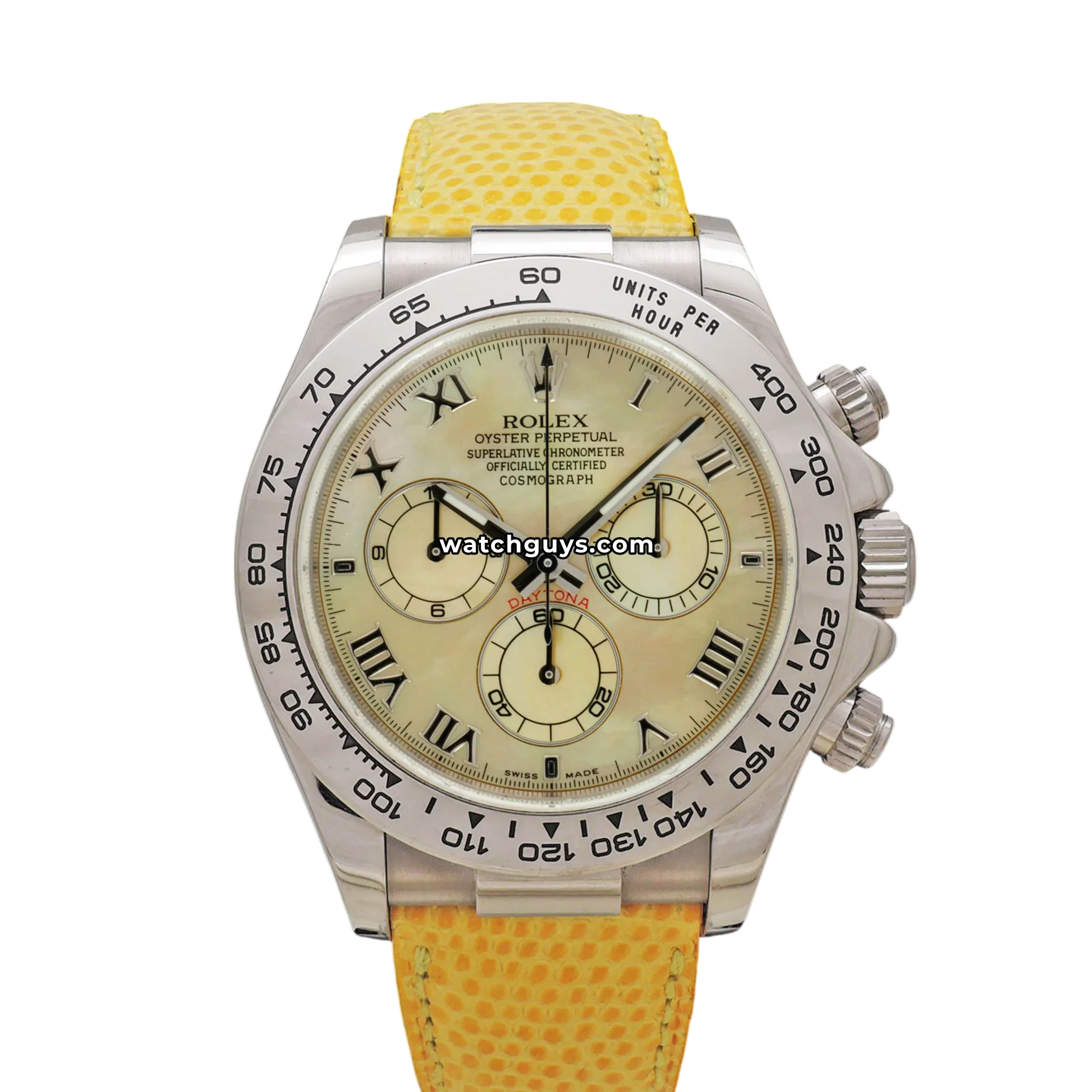 Rolex Daytona Beach 116519 Yellow Mother-of-Pearl