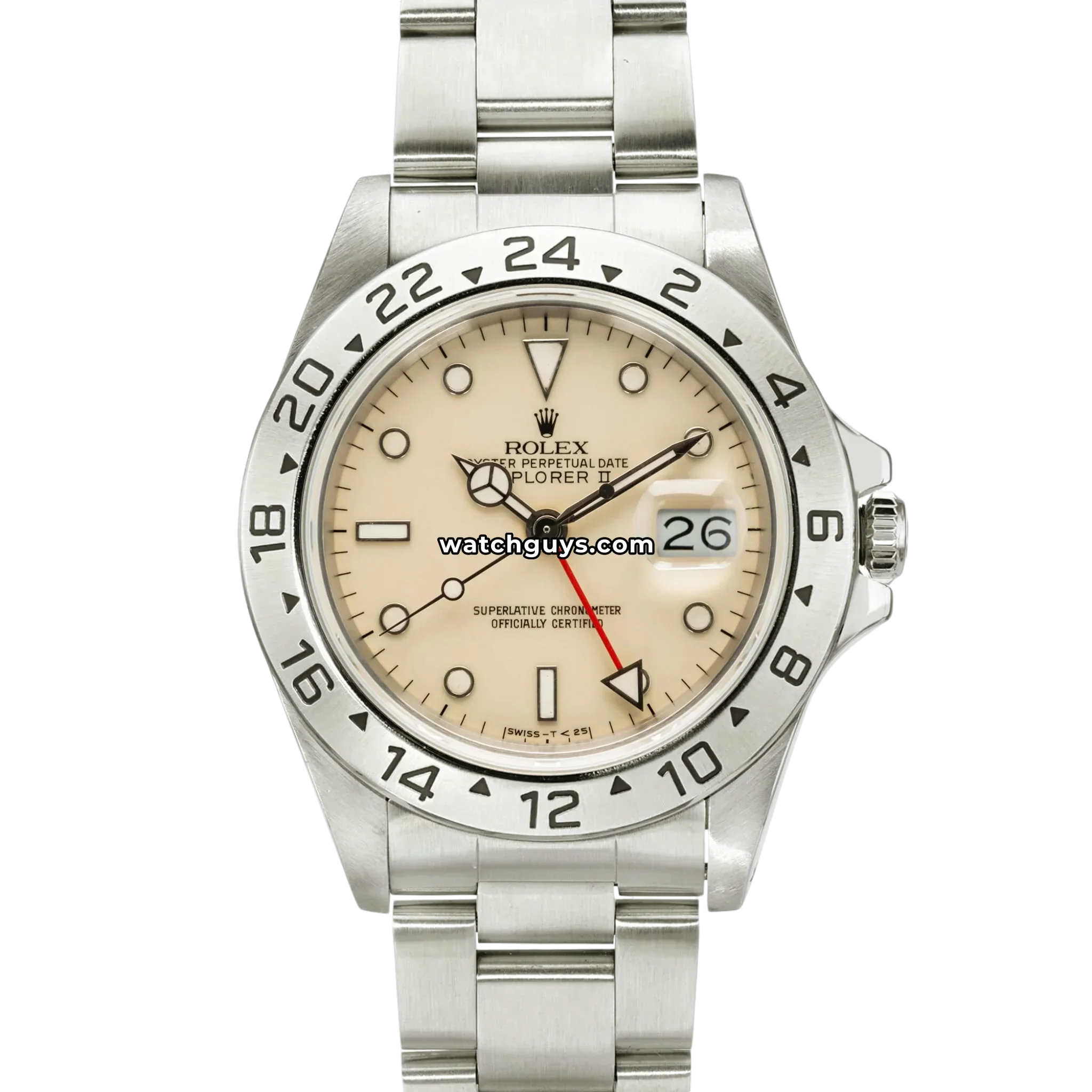 Rolex Explorer II 16550 Cream Rail Dial