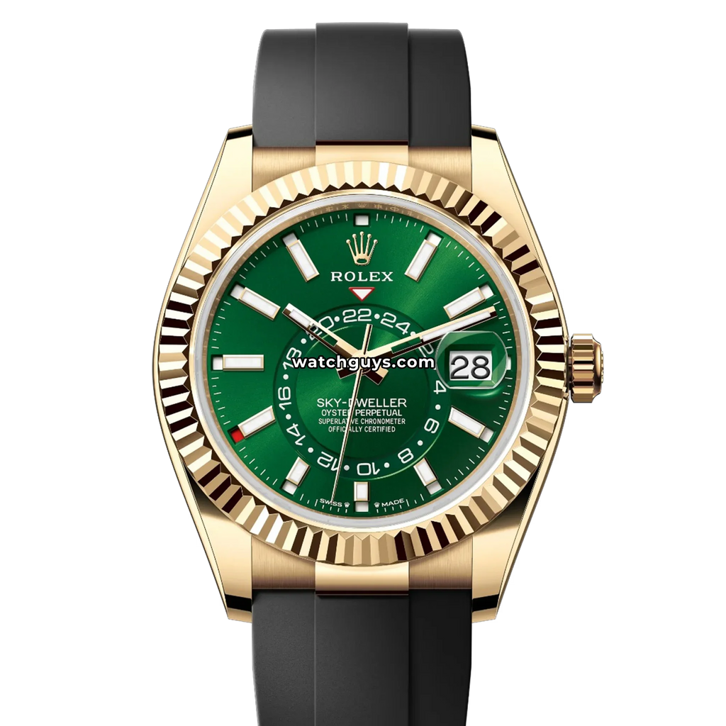 Rolex Sky-Dweller 336238 Green Oysterflex