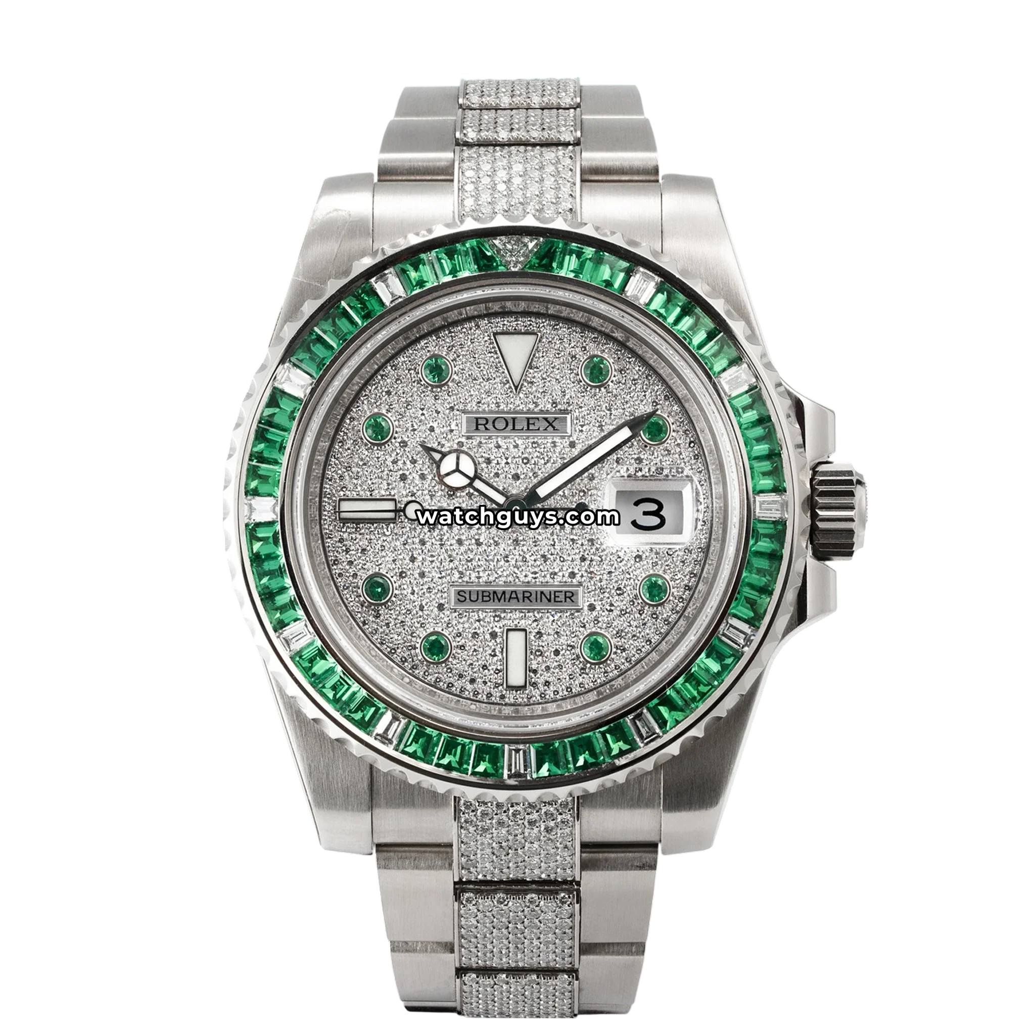 Rolex Submariner 116649EMBR Diamond Paved