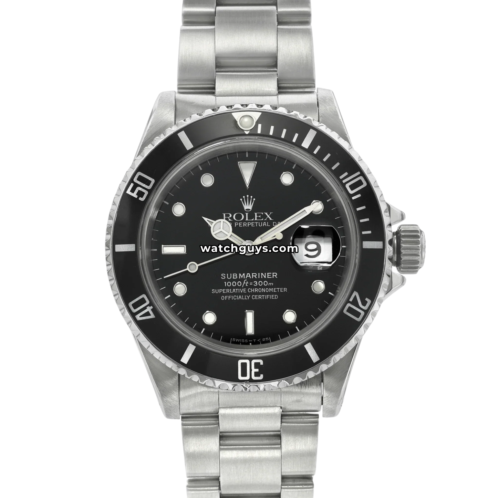 Rolex Submariner 16610 Black Stainless Steel