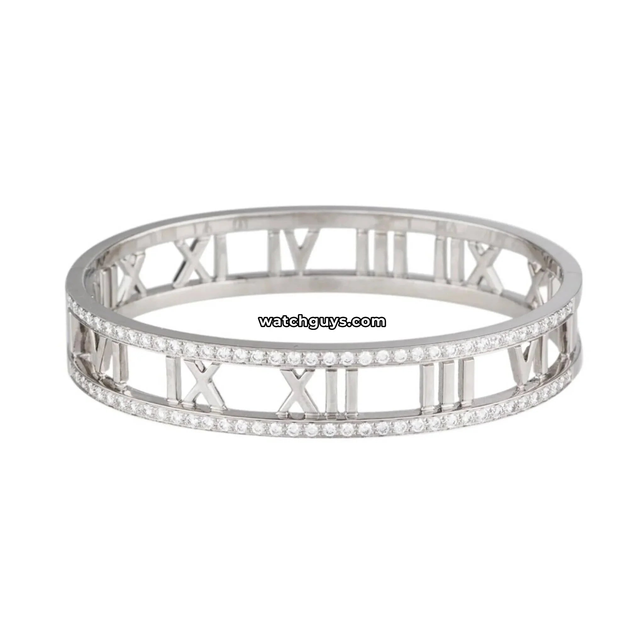 Tiffany & Co. Atlas Diamond Bracelet 18K White Gold