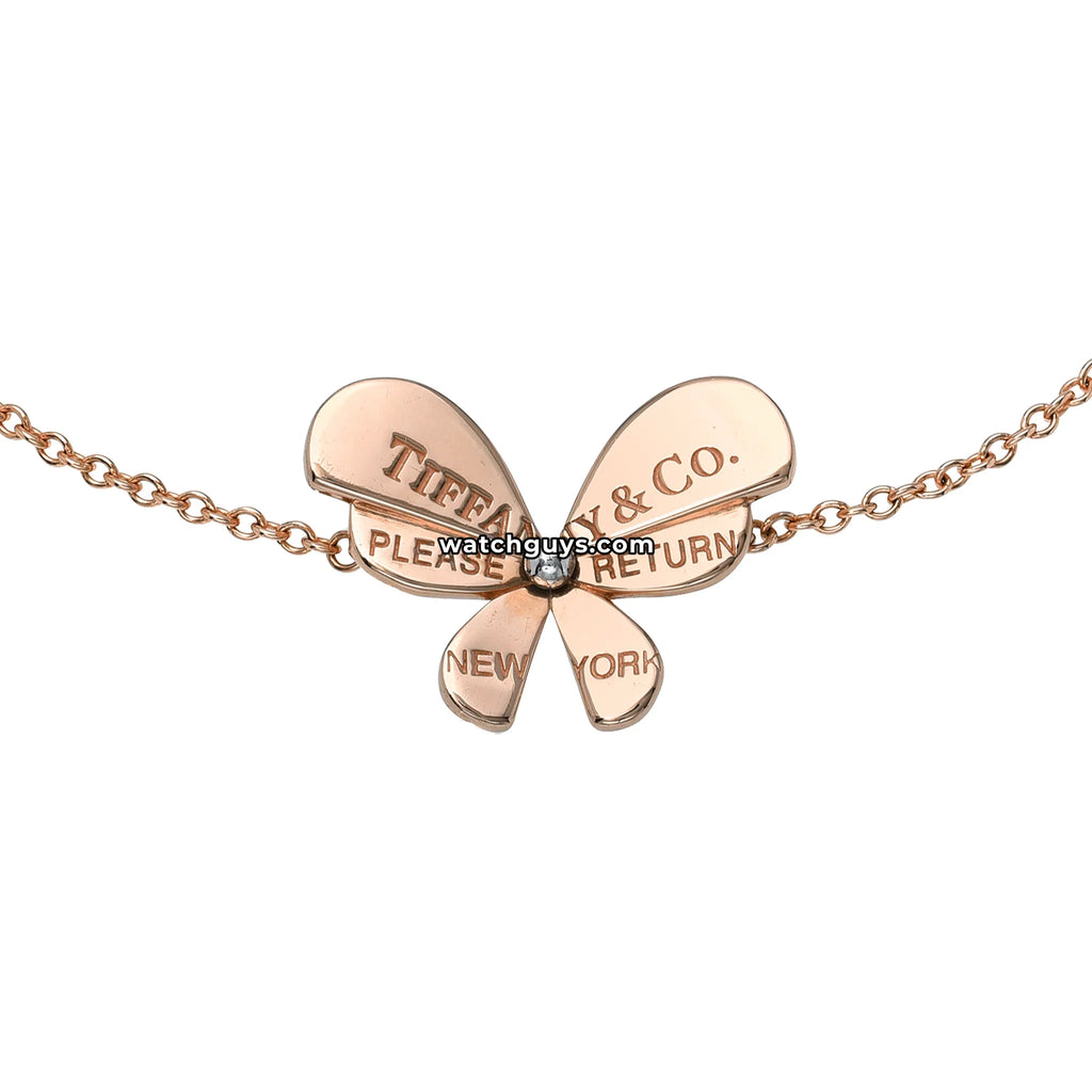Tiffany & Co. Butterfly Chain Bracelet 18k Rose Gold